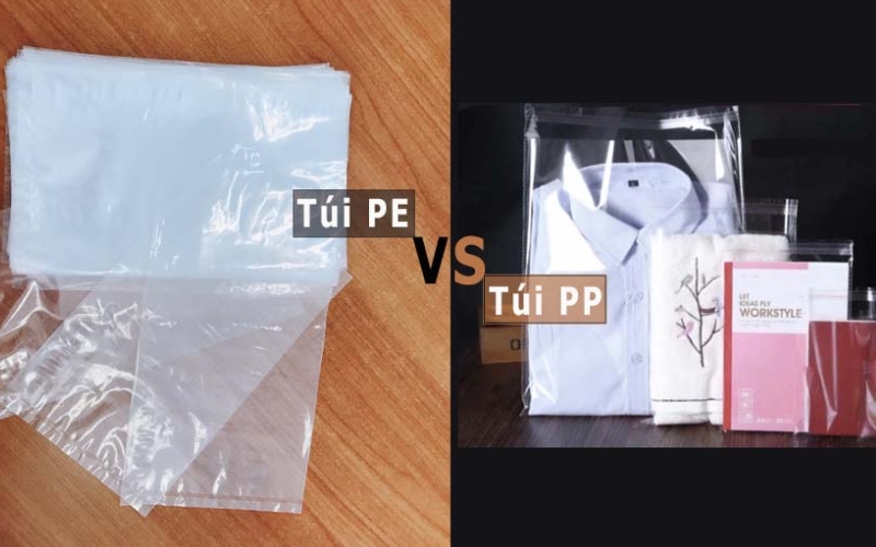 sự khác nhau của túi PE và túi PP