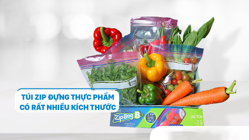 kích thước túi zip